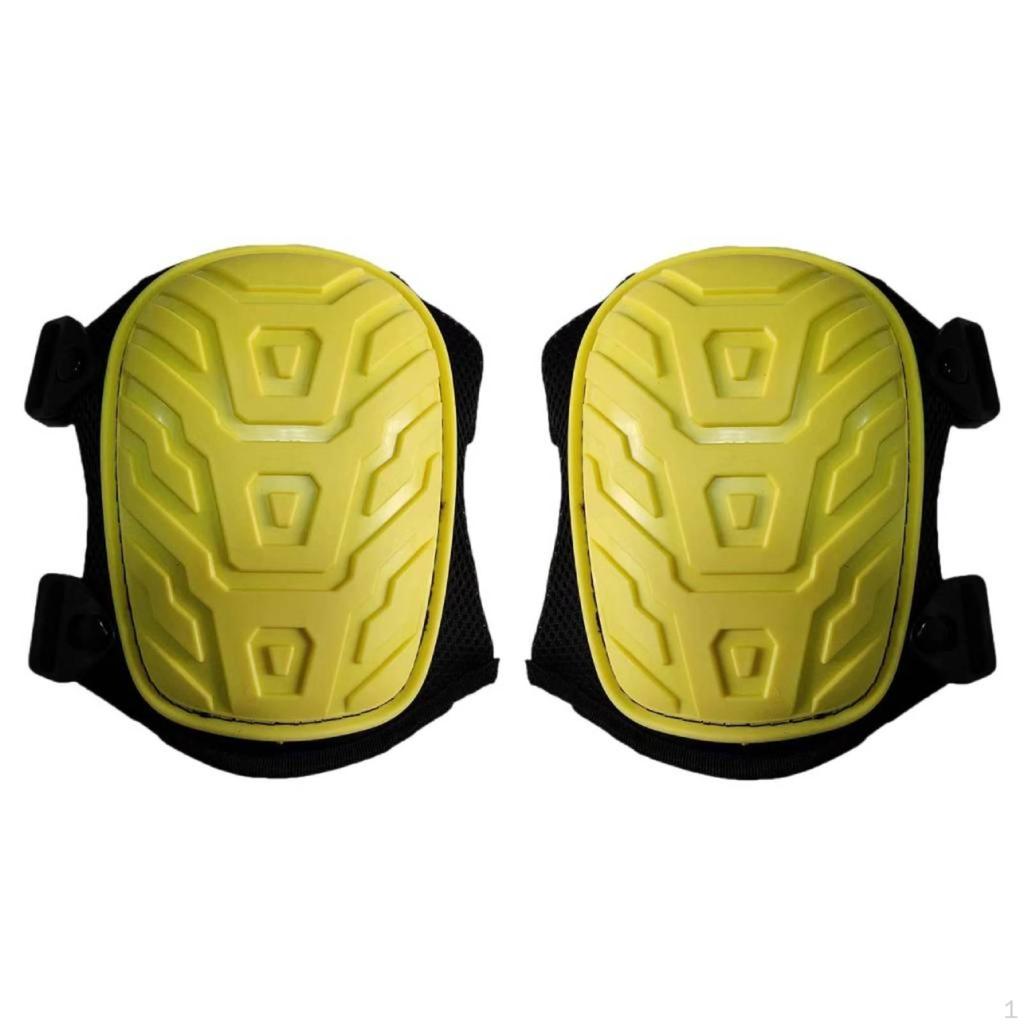 Hard Shell Knee Pads Breathable Mesh Pad Molded Cap Design for Tile Laying,