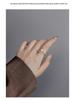 Banyan Tree S925 Silver Zircon Pearl Adjustable Ring – Women’s Luxury Korean & Japanese Style Celebrity Fashion.