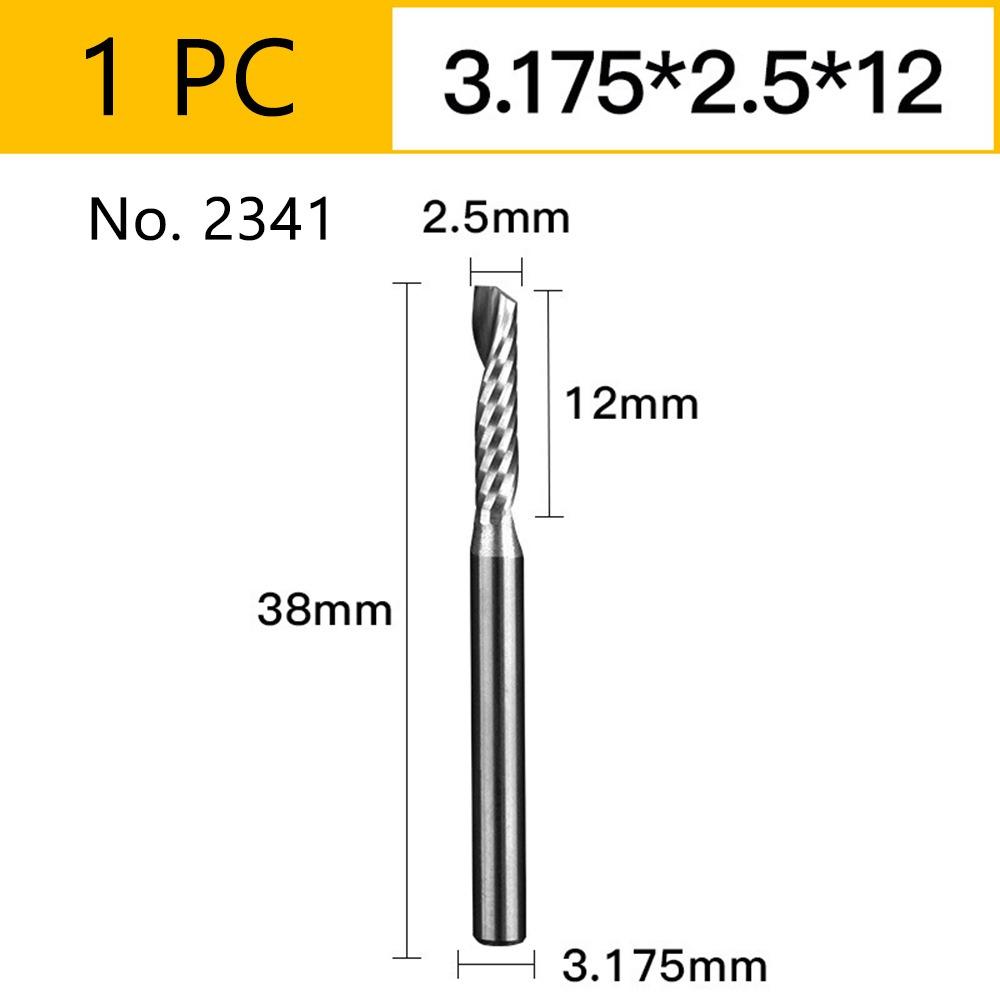 1Pcs Carbide End Milling Bits Single Flute Mill Tool New Router Bit CNC Machine
