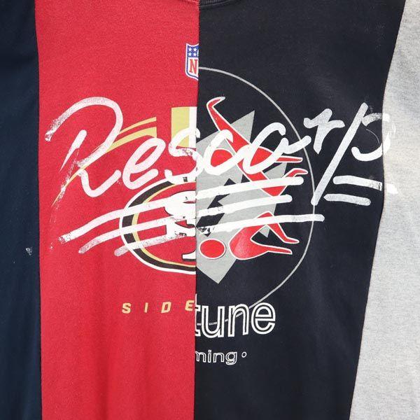 RESCARP 23ss Remake Short sleeve T-shirt Red x Navy x Gray Men's Used