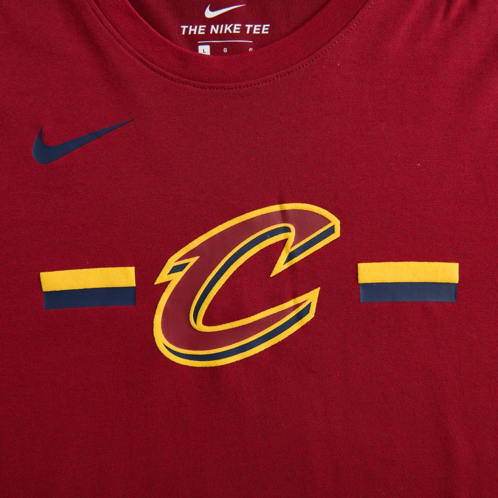 Nike NBA Kollaboration Cleveland Cavaliers Dri-Fit T-Shirt Buchstaben Rundhalsausschnitt Bequem Kurzarm Kinder Oberteile Rot 3Z2B7BAWH-CAV