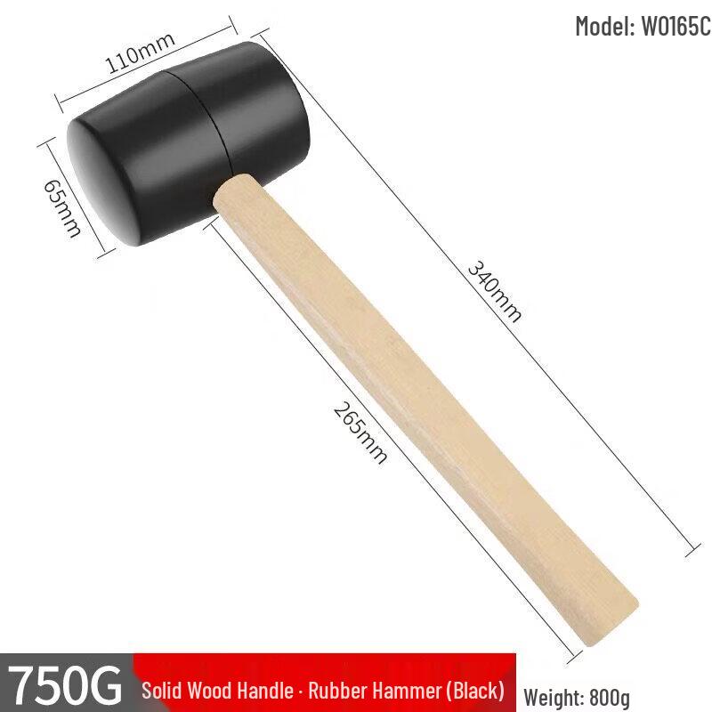 Shangqi Shock-Absorbing Rubber Mallet (5-Pack)