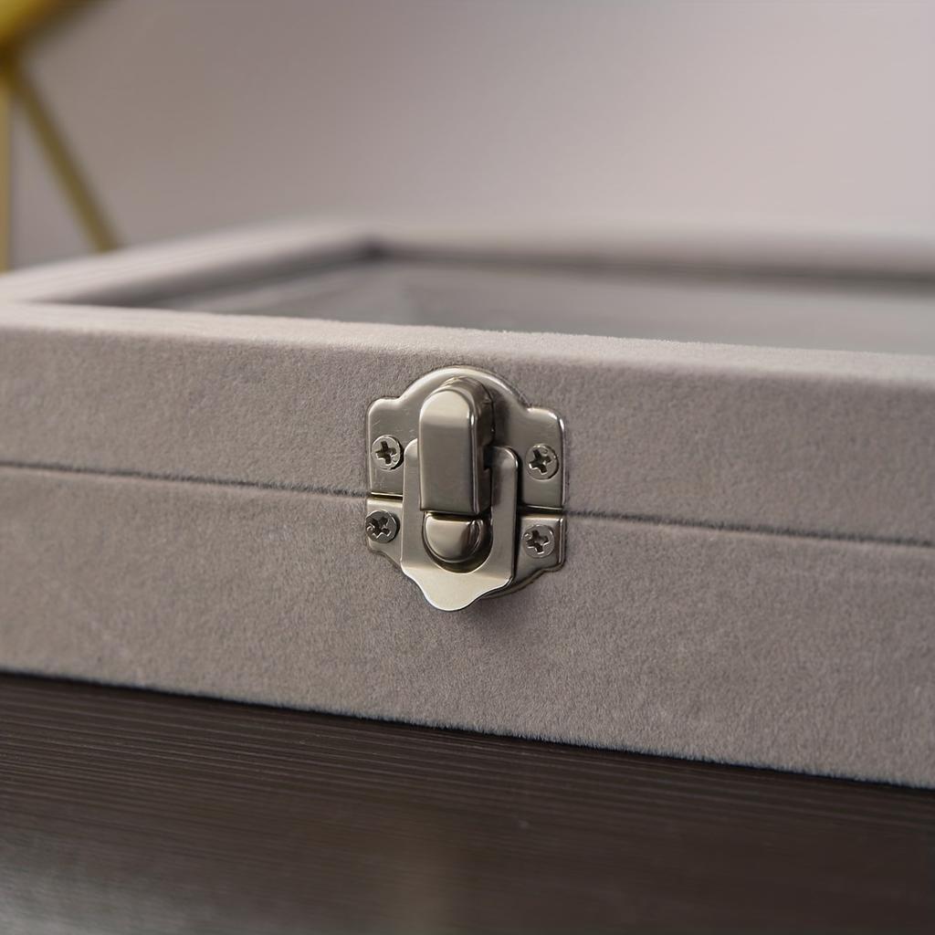 1pc Stylish Clear Lid Jewelry Organizer for Girls and Women - Ring, Earring, Bracelet Storage Case with Jewelry Box-Only Jewelry Boxes