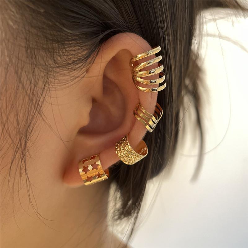 2026 Fashion Ear Cuffs Without Piercing Ear Clip Earrings Non-Piercing Fake Cartilage Earrings For Women Jewelry Gifts