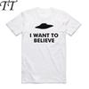 2026 Heren Dames Print X File Geïnspireerd I Want To Believe T-shirt Korte Mouwen Ronde Hals Unisex Zomer Koel Casual T-shirt