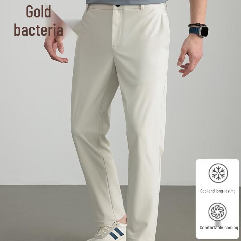 Men s Anti-Wrinkle Straight-Leg Casual Pants 3XL