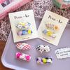 Plaid Bow Flower Hair Clip for Kids