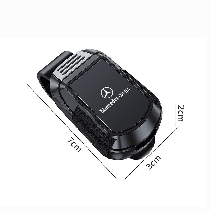 Car Sun Visor Glasses Clip Sunglasses Storage Bracket Sticker For Mercedes Benz AMG W203 W206 W220 W205 W211 W212 W201 W168 W108