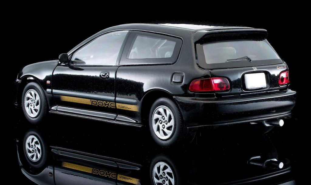 Tomica Limited Vintage Neo Scale Honda Civic Si 20th Anniversary Model 311942 1/64 LV-N48g (Black, Finished)