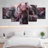 Modern Canvas Painting Modular 5 Pcs Azur Lane Prinz Eugen Poster Prints Home Decor Wall Anime Characters No Frame Picture Art