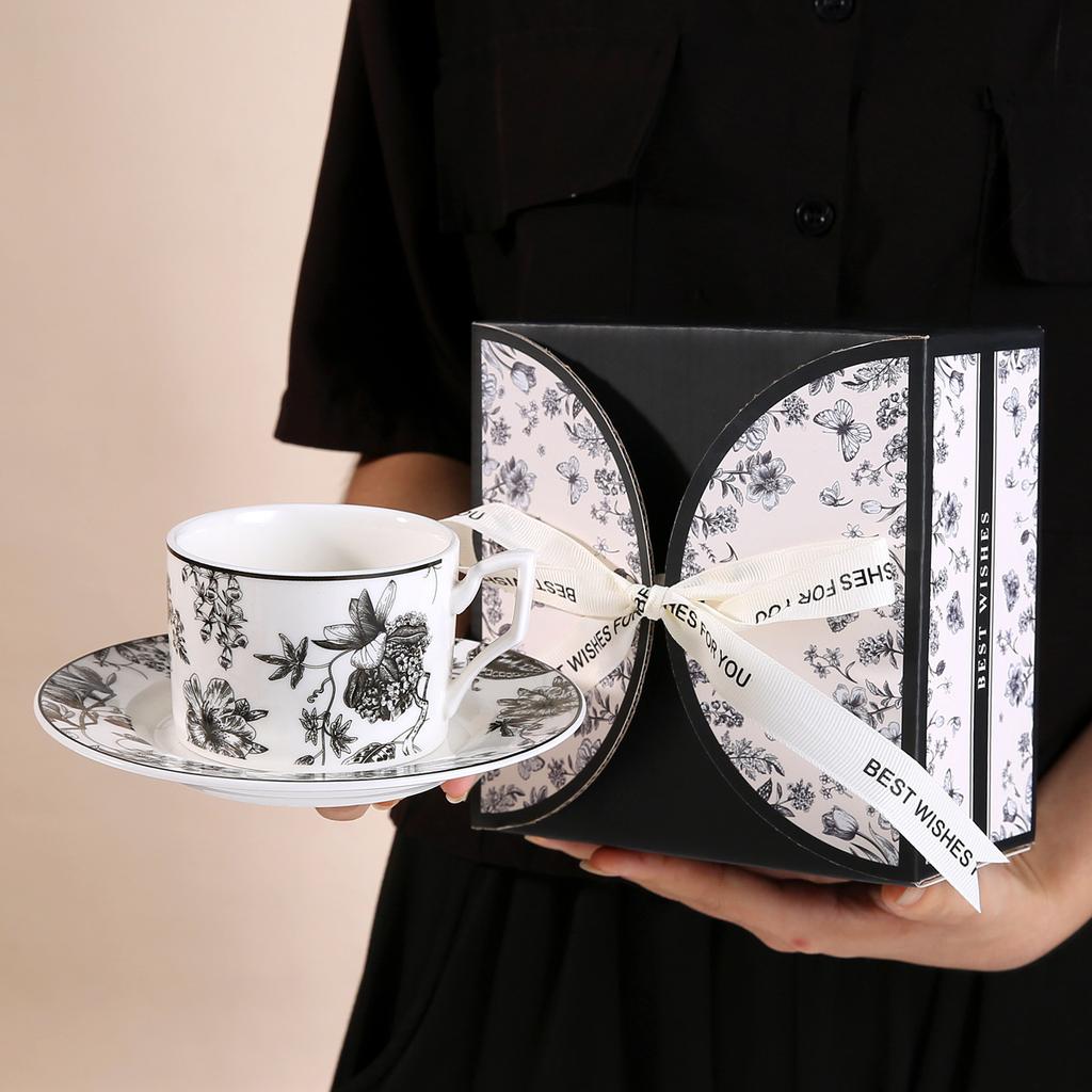 220 ml Retro-Kaffeetasse, Snackschale, Espressotasse, Keramik-Trinkgeschirr, nordische Heimdekoration, Tasse, Urlaubsgeschenkset