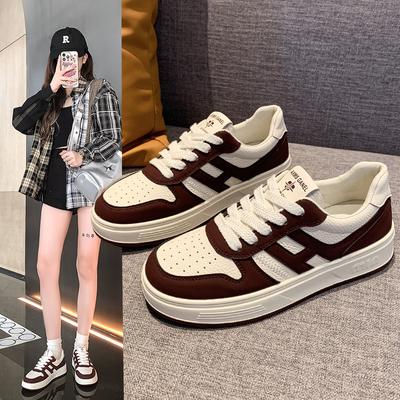 Fashion Women's Casual Sports Shoes 2024 Fashion New Lace-up Sports Shoes Women's Outdoor Walking Flat Women's Running Shoes