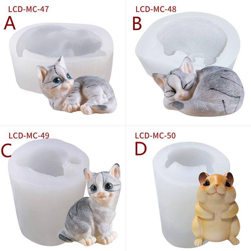 Cat Silicone Mold Ice Cream Ice Cream Silicone Mold Mousse Cake Silicone Mold Animal Simulation Mold