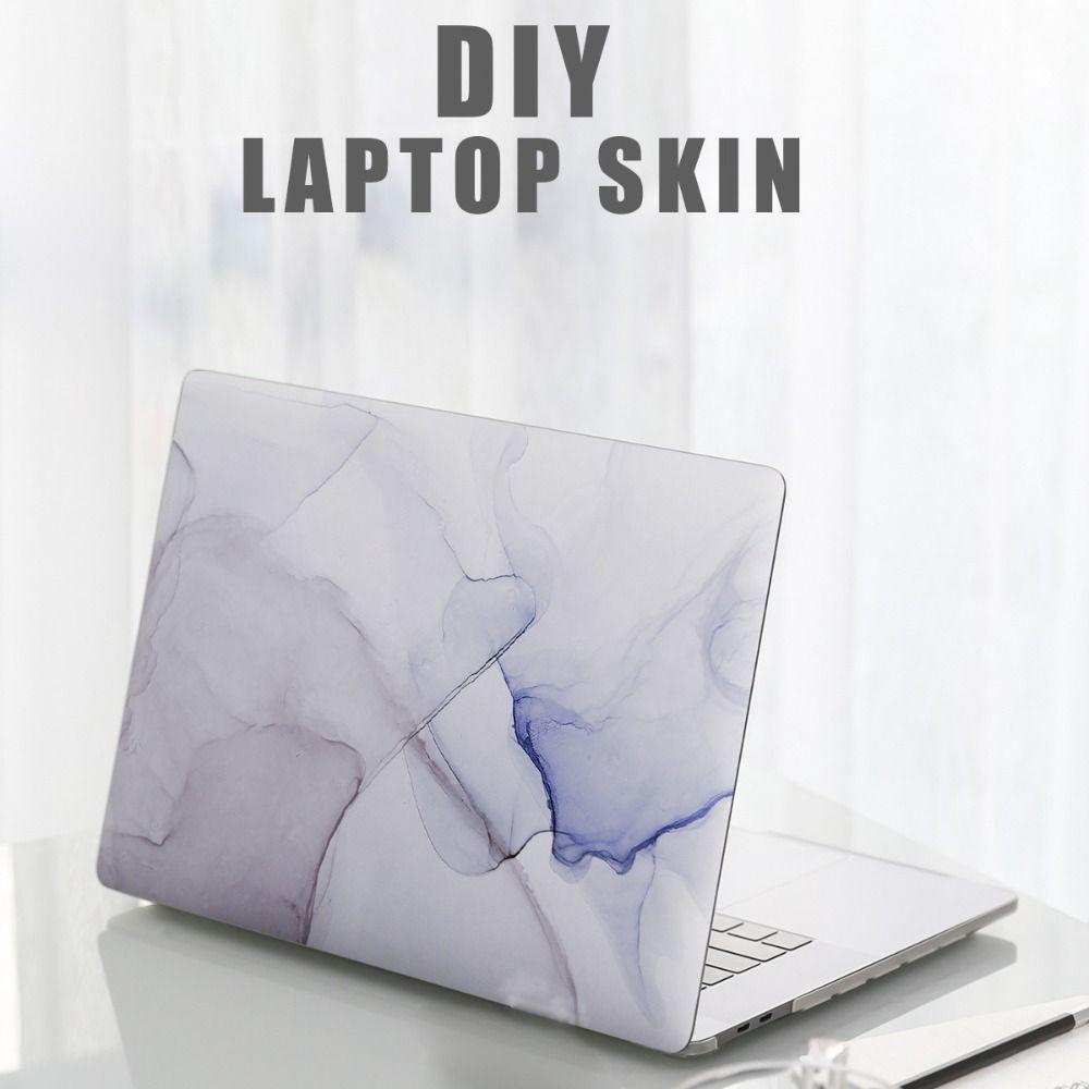 DIY A+C Side 15inch Laptop Stickers Skins Marbling Texture Waterproof Notebook Computer Cover Skin Scratch-proof PVC
