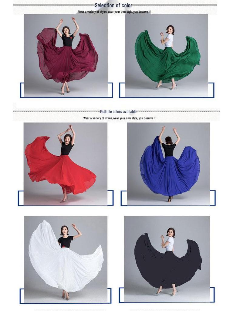 Ajan 720° Scarlet Sincan Dans Performansı Şifon Etek