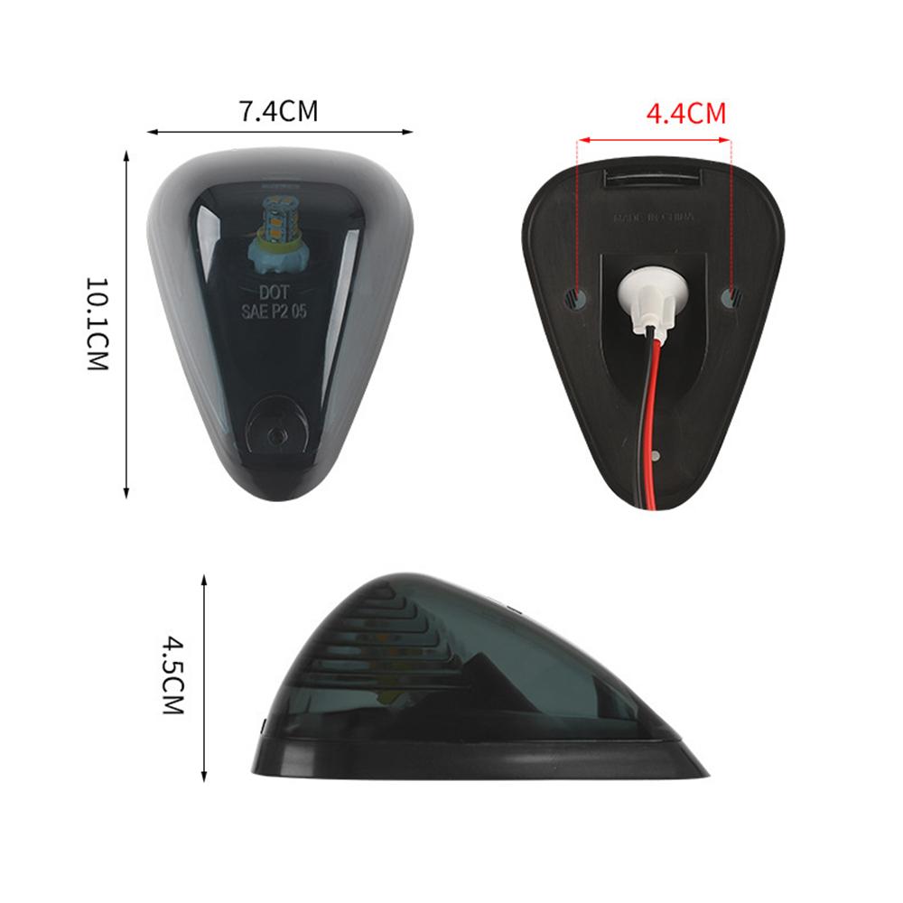 Smoked Lens LED Cab Roof Marker Lights For Off-Road SUV Crossover Jeep RV Pickup