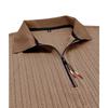 New Summer Men's Short-sleeved Jacquard Polo Shirt Lapel Zipper T-shirt Versatile Casual Loose Top