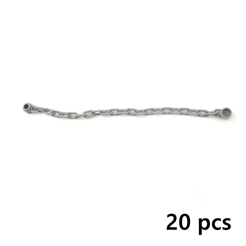 Non-Toxic Moc Military Building Block City Military Scene Accessory 20Pcs/Set Chain Bricks 30104 92338 Chain Diy Parts Toys For Children