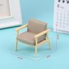 Dollhouse Armchairs Doll House Furniture Miniature Wood Chairs Mini Rocking Chair High Chair Model Furniture Decor Accessories
