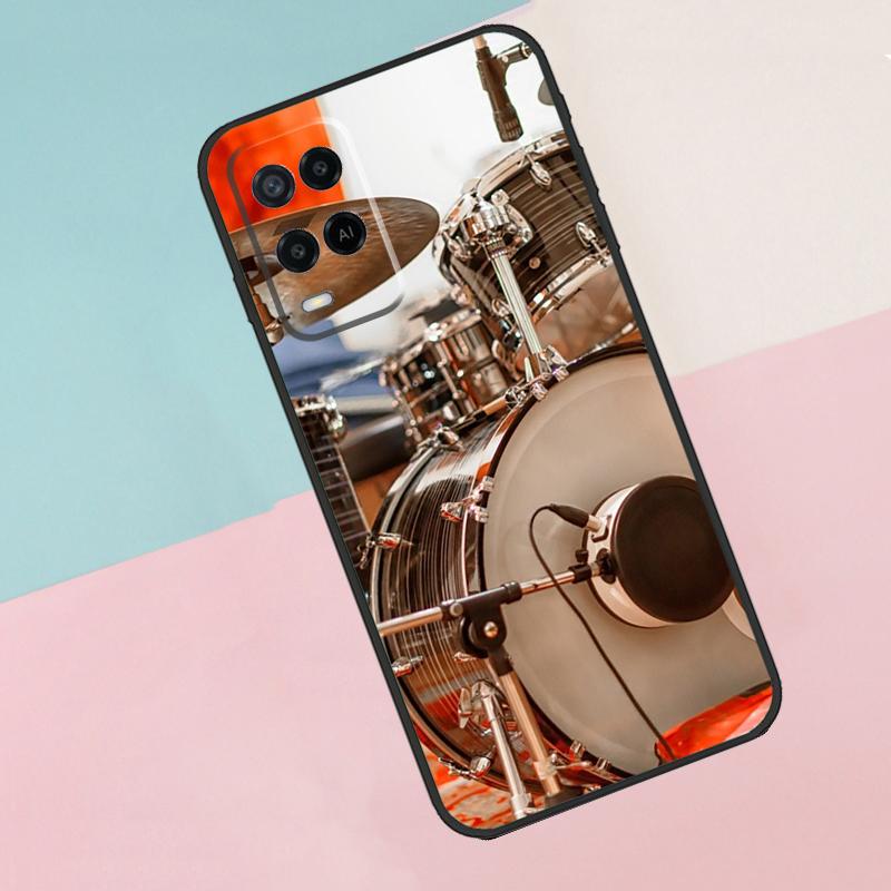 Musical Instrument Drum For Oppo A74 A94 A54 A80 A78 A98 A40 A60 A18 A38 A58 A15 A17 A77 A57S A16 A76 A96 Phone Case