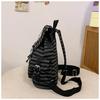 Korean Color Block Retro Stripe Backpack - Versatile, Large Capacity School & Casual Bag