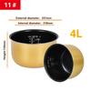 Rice Cooker Inner Container Non Stick Cooking Pot Replacement Accessories Kitchen Food Rice Cooker Liner Inner Pot Accessories