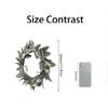 3D 30cm Spring Flocked Ear Leaf Wreath Christmas Decoration Door Hanging Home Wall Hanging Wreath