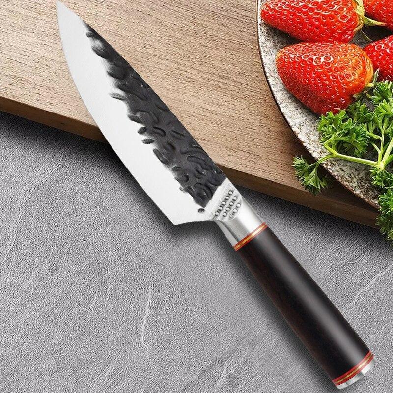 5CR15 Stainless Steel Fruit Knife Kitchen Meat Cleaver Slicing Knife