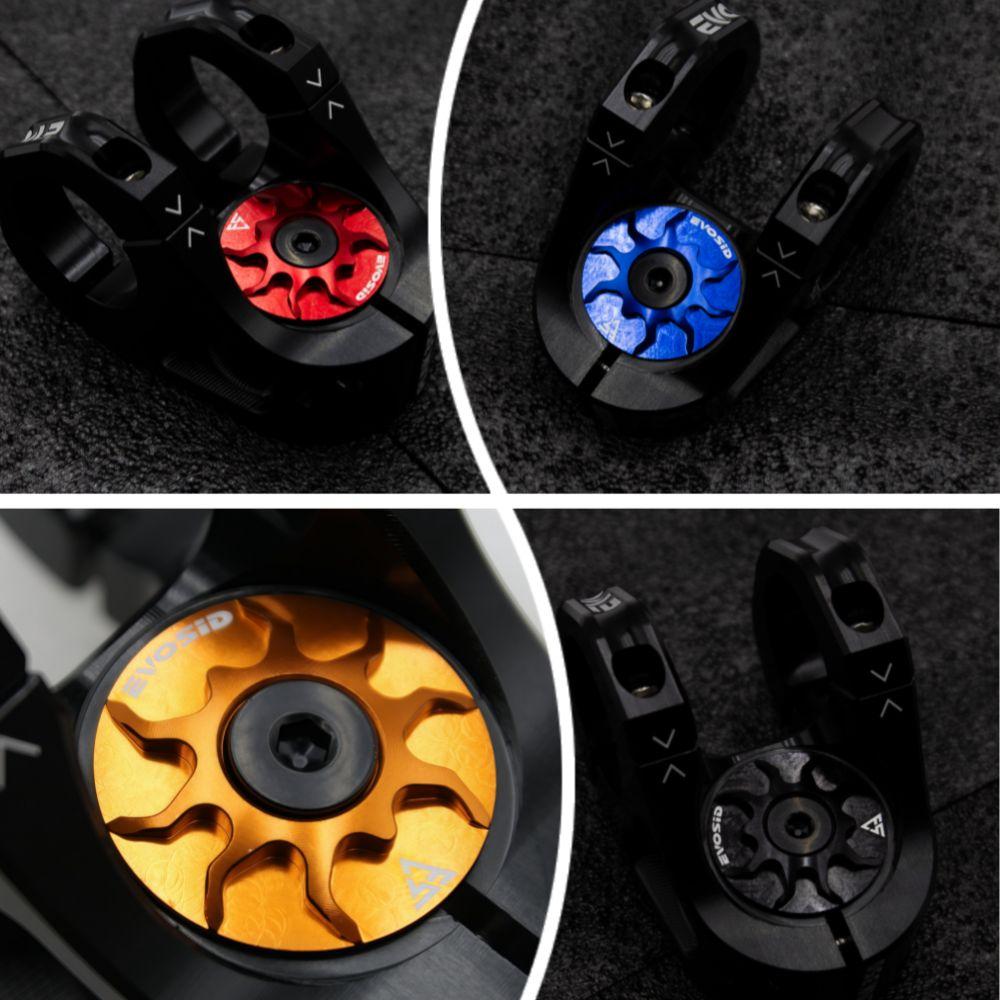 Ultralight 28.6mm Bicycle Headset Top Cap CNC Aluminium Alloy Fork Head Tube Cover Multicolor with Screw Cycling Accessories