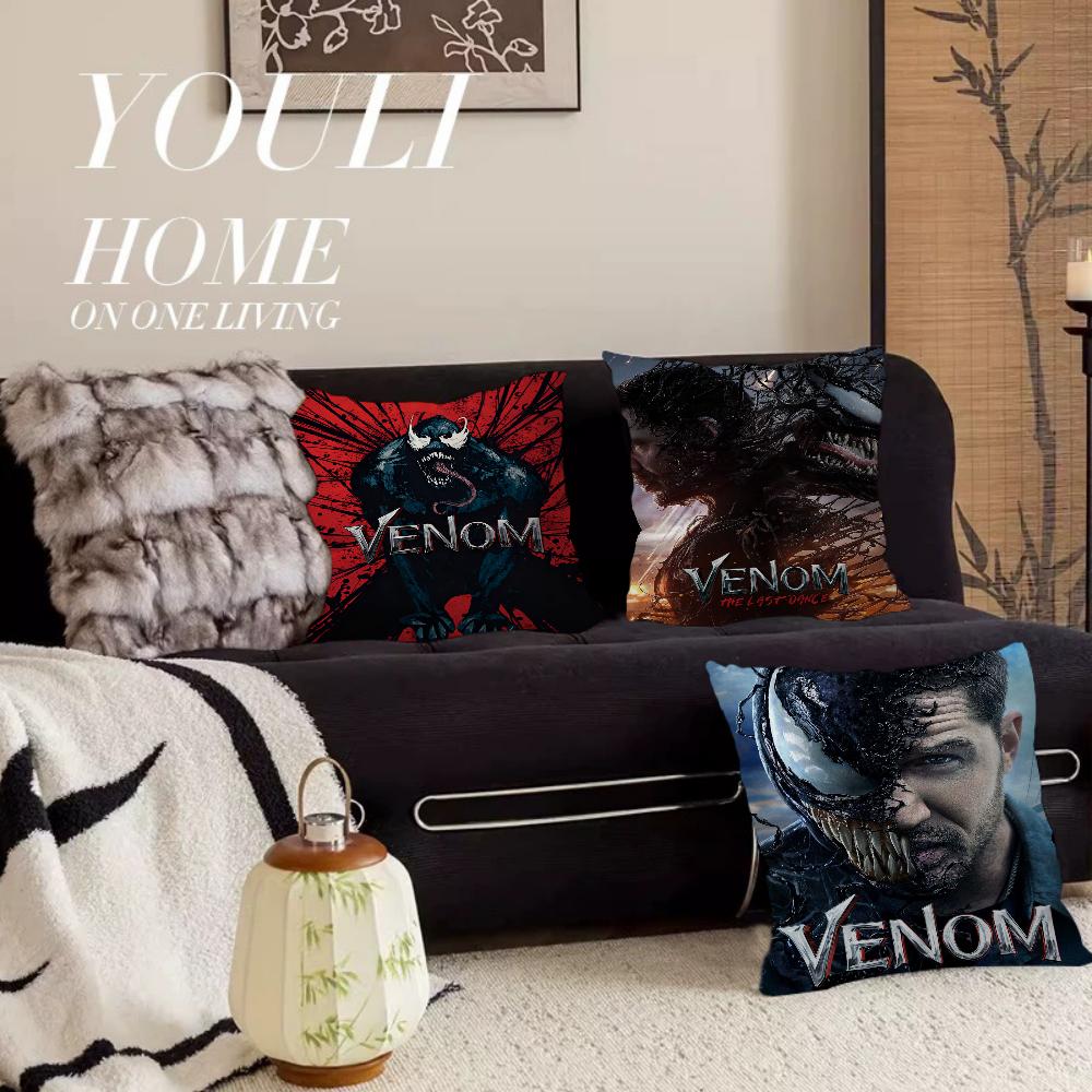 Superhero Movie V-Venom Personalized Pillow Cover Kids Bedroom Wild Party Decor Pillowcase Kid Birthday Shower Gift