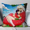 1Pc Japanese Animation I-Inuyasha Pillow Case Square Pillow Bedroom Sofa Leisure Comfort Car Living Room Home Decoration 40X40