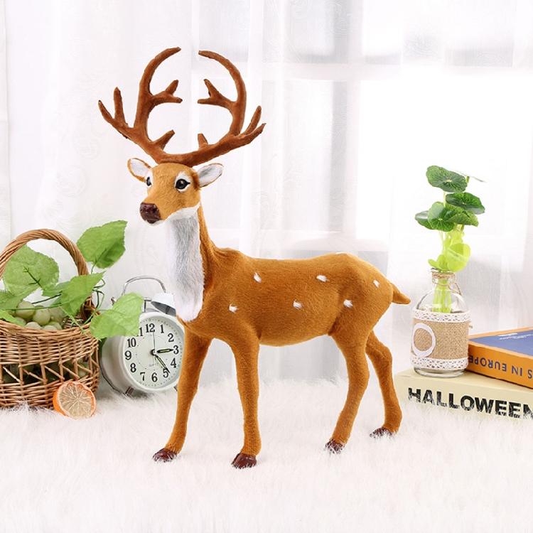 Deer Model Figurine Statues Decorations for Home Merry Christmas New Year Gifts