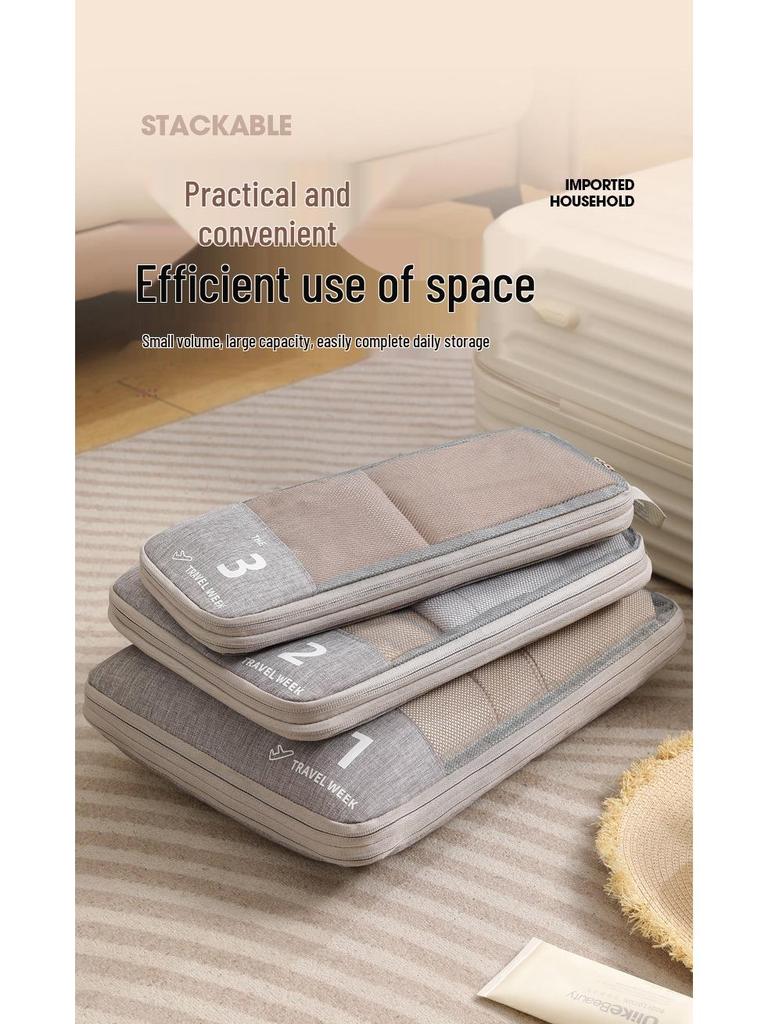 Reiseaufbewahrungsset: Koffer-Organizer-Taschen für Kleidung, Socken & Unterwäsche - Ideal für Geschäftsreisen