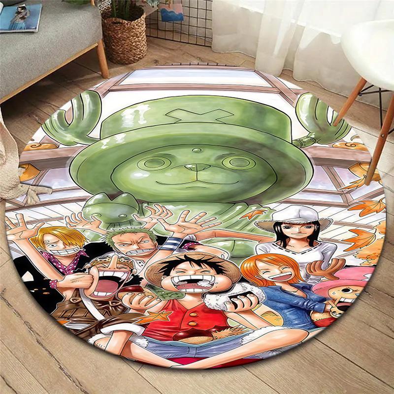 One Piece Round Area Rug Carpet Rug For Living Room Bedroom Sofa Playroom Decor Nonslip Floor Mat