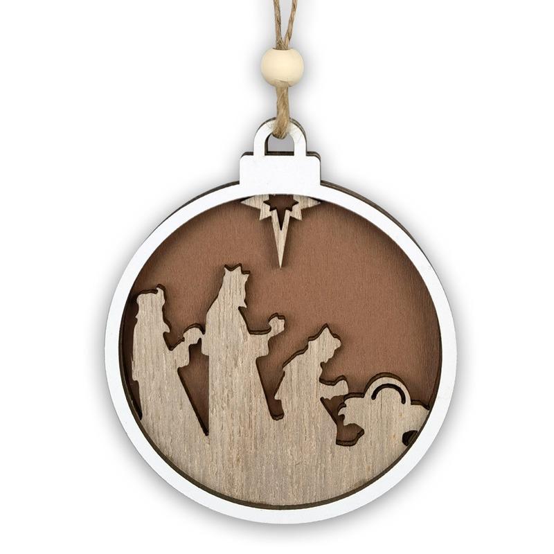 Noel Ahşap Kolye 3D Geyik Noel Baba Ağacı Asılı Süsler Noel Dekor