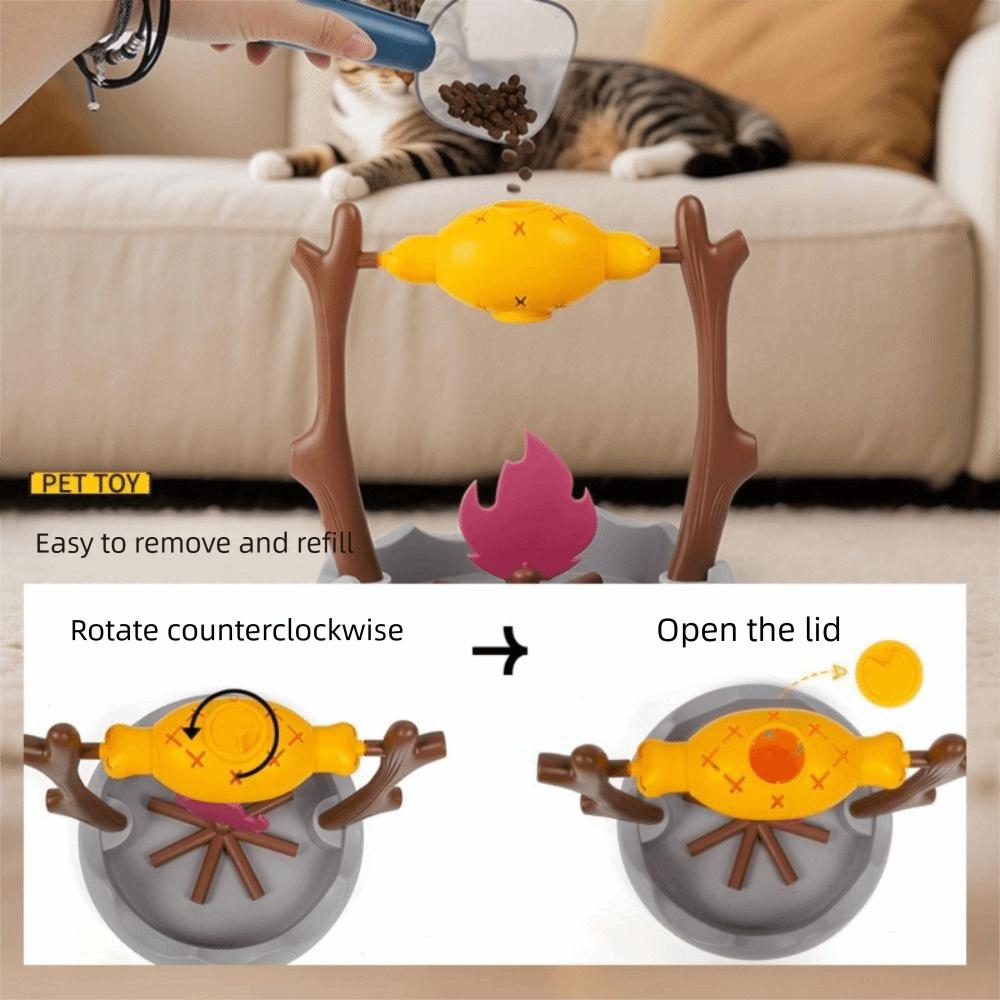 Rotating Cat Leaking Food Toy Food Leakage Device Slow Feeder Funny Pet Cat Dog Toy  Cats