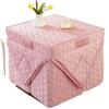 Winter Electric Heater Table Quilted Cover with Grill Fire Design