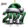 2027 Year Hanging for New 2D Flat Hat Ornament Ornaments Christmas Acrylic Decoration Tree Pendants