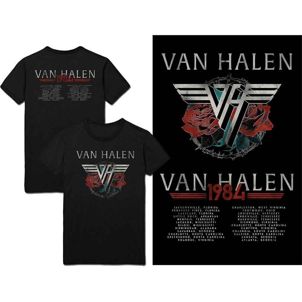 Van Halen 84 Tour T-Shirt Black New Unisex T-Shirt S