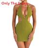 Sexy Spaghetti Strap Dress With Cross Ties For Summer Casual Wear