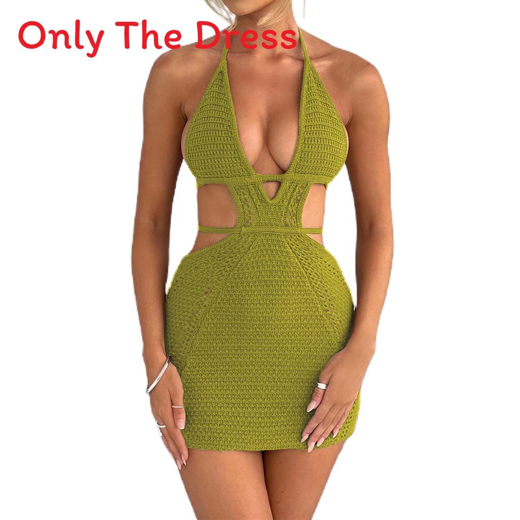 Sexy Spaghetti Strap Dress With Cross Ties For Summer Casual Wear