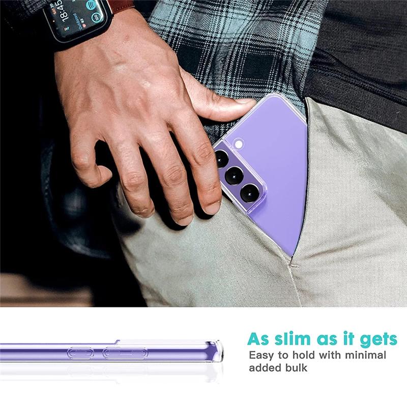 Ultradünne, klare, weiche Silikonhülle für Samsung Galaxy S22 S21 S20 Ultra Plus A53 A33 A73 A23 A22 A32 A42 A52 A72 A12 M23 M13 M32 4G 5G Rückseite