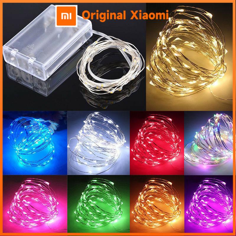 Xiaomi 1M 2M 3M 5M 10M Koperdraad LED Slingslingers Feestverlichting Feeënguirlande Voor Kerstboom Bruiloft Feest Decoratie