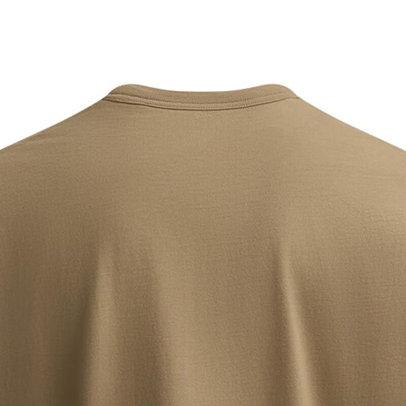 Under Armour Maglione Girocollo Lavorato a Maglia con Lavaggio Sfumato T-shirt a Manica Lunga Traspirante Uomo T-shirt Marrone Coyote 1389364-498