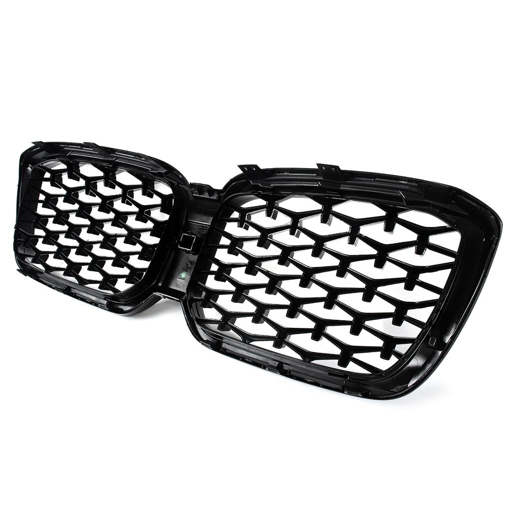 Diamantoptik Frontstoßstange Nierengrill für BMW X3 G01 X4 G02 2022 2023 2024 M40i sDrive20i M Sport Mittelgitter Gitter