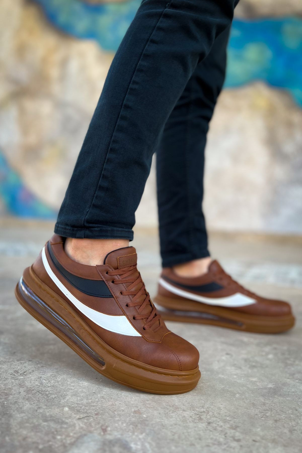 

CHEKİCH New Collection CH172 Ariosa Men Shoe White Black Brown Tan 44