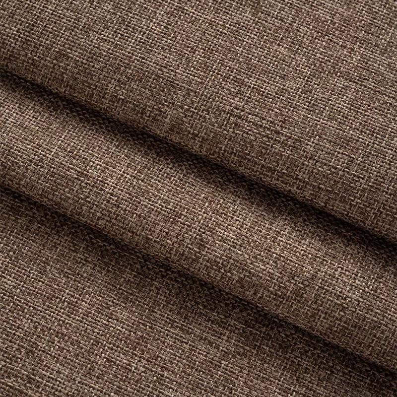 Retro Thickened Linen-Cotton Fabric: Solid Color 1.8m Wide for Sofa Covers & Tablecloths