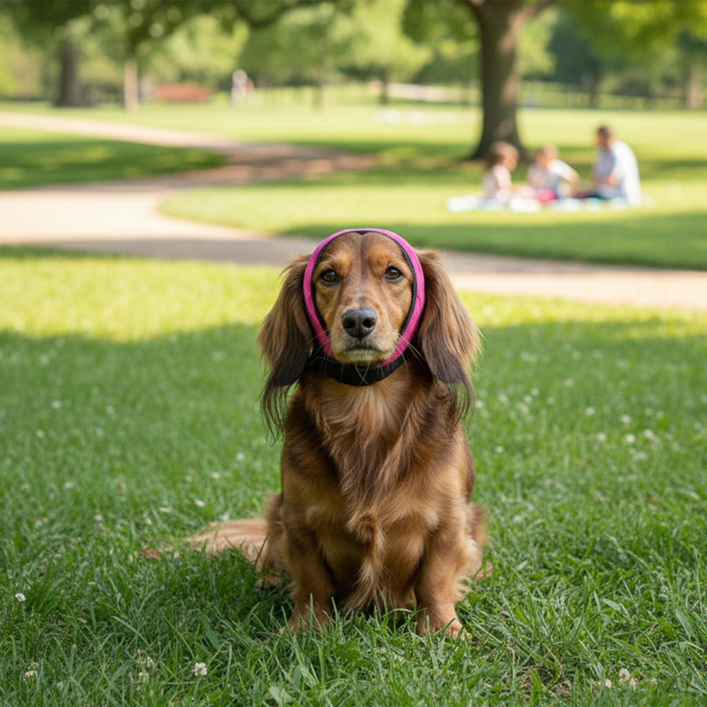 Pet Waterproof Ear Muffs Diving Fabric Material For Bathing Swimming And Noise Resistance With Elastic Design