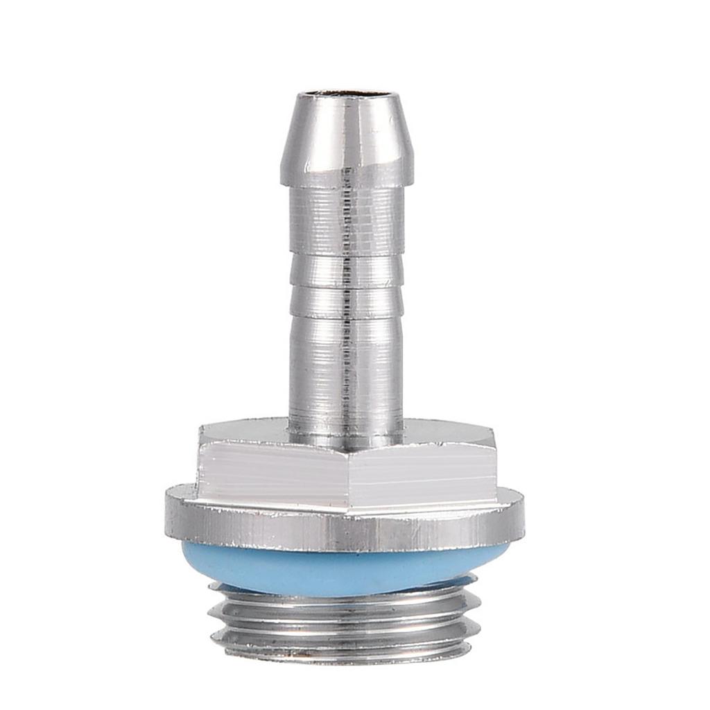 6 PCS PC Wasserkühlung Two-Touch-Fitting G1/4 Gewinde Barb Stecker für Rohr