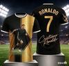 Ronaldo 7 Soccer Jersey T Shirt 3D Printed Family Style for Kids Adults Breathable Quick Dry Tee for Training Fitness Running